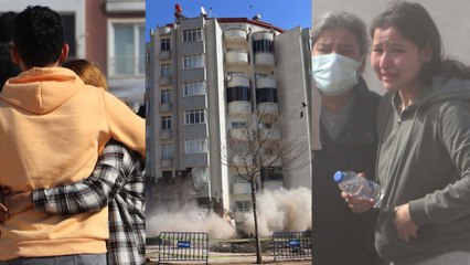 Evlerinin yıkılışını gözyaşlarıyla izlediler