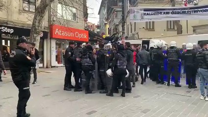 'Deprem değil, rantçı düzeniniz öldürdü' eylemine abluka: Çok sayıda kişi gözaltında