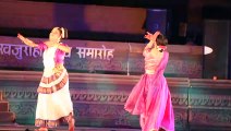 Radha-Krishna dialogue enlivened on Muktakashi stage, depicting Ganesha and Surya worship