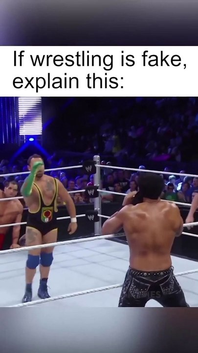 If wrestling is fake, explain this !? - Video Dailymotion