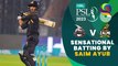 Sensational Batting By Saim Ayub | Lahore Qalandars vs Peshawar Zalmi | Match 15 | HBL PSL 8 | MI2T