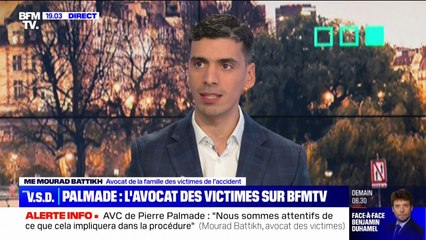 "Mes clients sont concentrés sur leur état de santé à eux", affirme Mourad Battikh, avocat de la famille des victimes de l'accident de Pierre Palmade