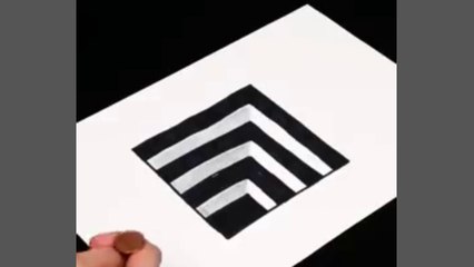 03. How to create 3d illusion art painting tutorial video | Dailymotion top trending video 2023