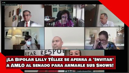 ¡La Bipolar Lilly Téllez se aferra a 'Invitar' a AMLO al senado para armarle sus Shows!