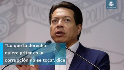 Mario Delgado dijo que concentración en el Zócalo es en defensa de García Luna y Calderón