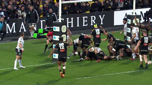 TOP 14 - Essai de Joel SCLAVI (SR) - Stade Rochelais - CA Brive - Saison 2022:2023