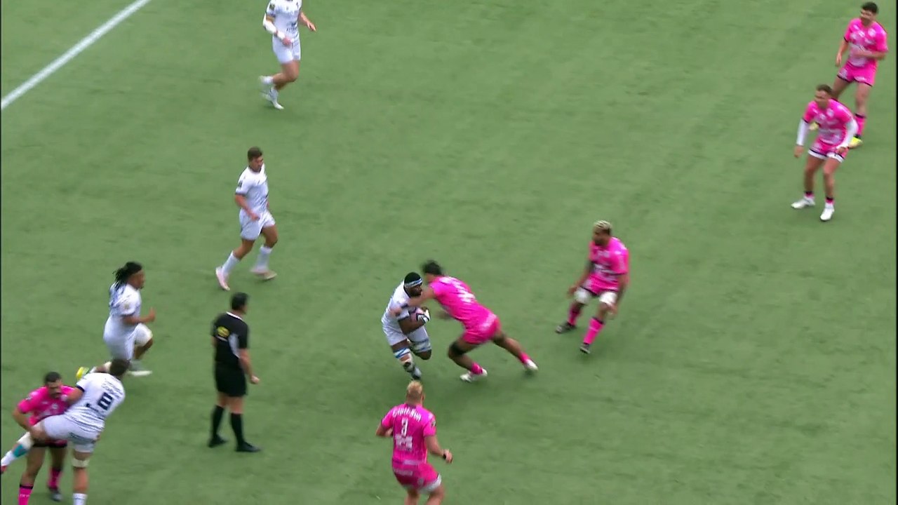 TOP 14 - Essai de Jacobus REINACH (MHR) - Stade Français - Montpellier Hérault Rugby - Saison 2022:2023