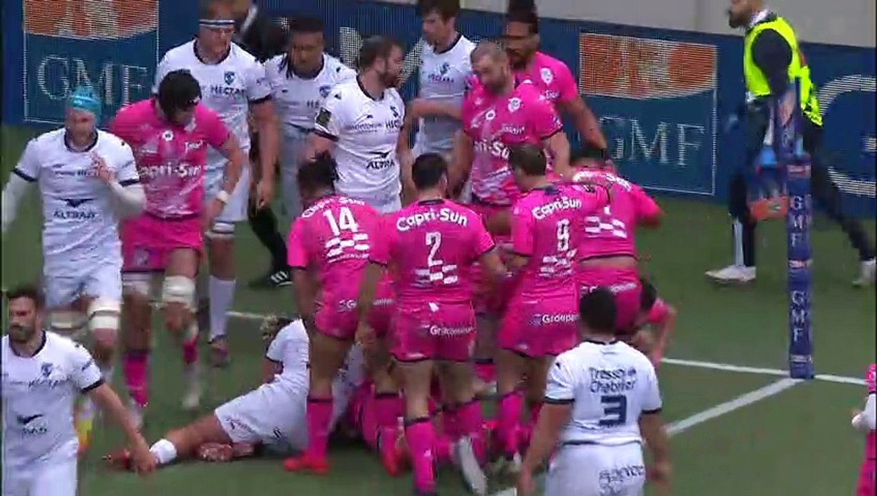 TOP 14 - Essai de Marcos KREMER (SFP) - Stade Français - Montpellier Hérault Rugby - Saison 2022:2023