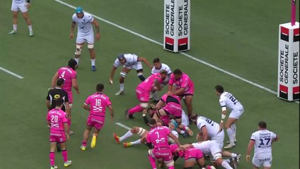 TOP 14 - Essai de Paul ALO-EMILE (SFP) - Stade Français - Montpellier Hérault Rugby - Saison 2022:2023