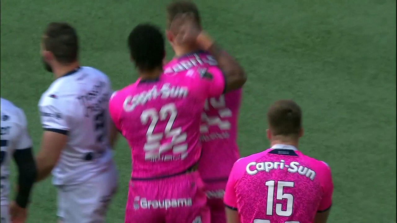 TOP 14 - Essai de Jérémy WARD (SFP) - Stade Français - Montpellier Hérault Rugby - Saison 2022:2023
