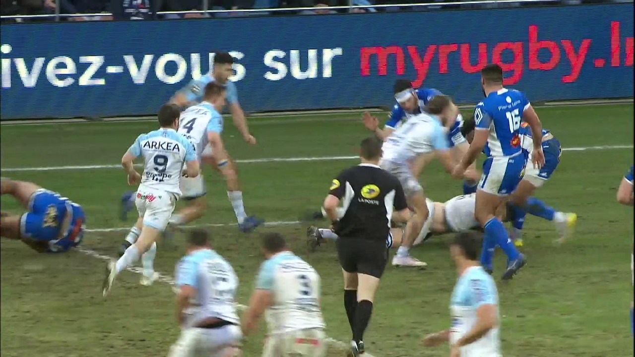 TOP 14 - Essai de Uzair CASSIEM (AB) - Aviron Bayonnais - Castres Olympique - Saison 2022:2023