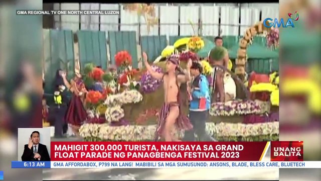 Mahigit 300,000 turista, nakisaya sa Grand Float Parade ng Panagbenga Festival 2023 | UB