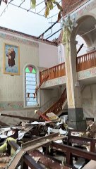 Chuva com ventos de até 75 km/h causa destruição em cidade de SC