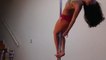 Pole Dancing -Vid 46- Freestyle by Dirdy Birdy to _Powerful Love_ by Chuck and Mac
