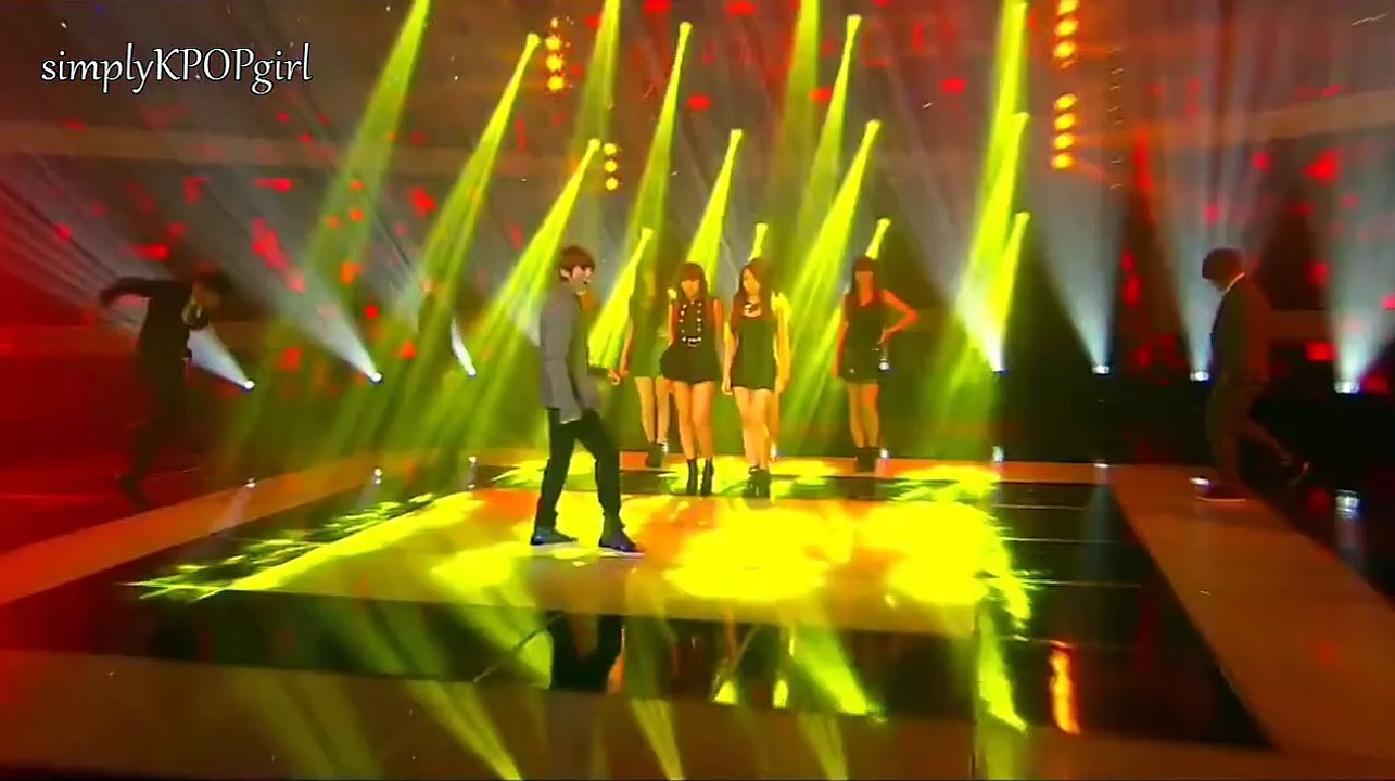 HD - 111218 「 Hyunseung & Hyuna - Trouble Maker 」 Live Performance - December 18_ 2011