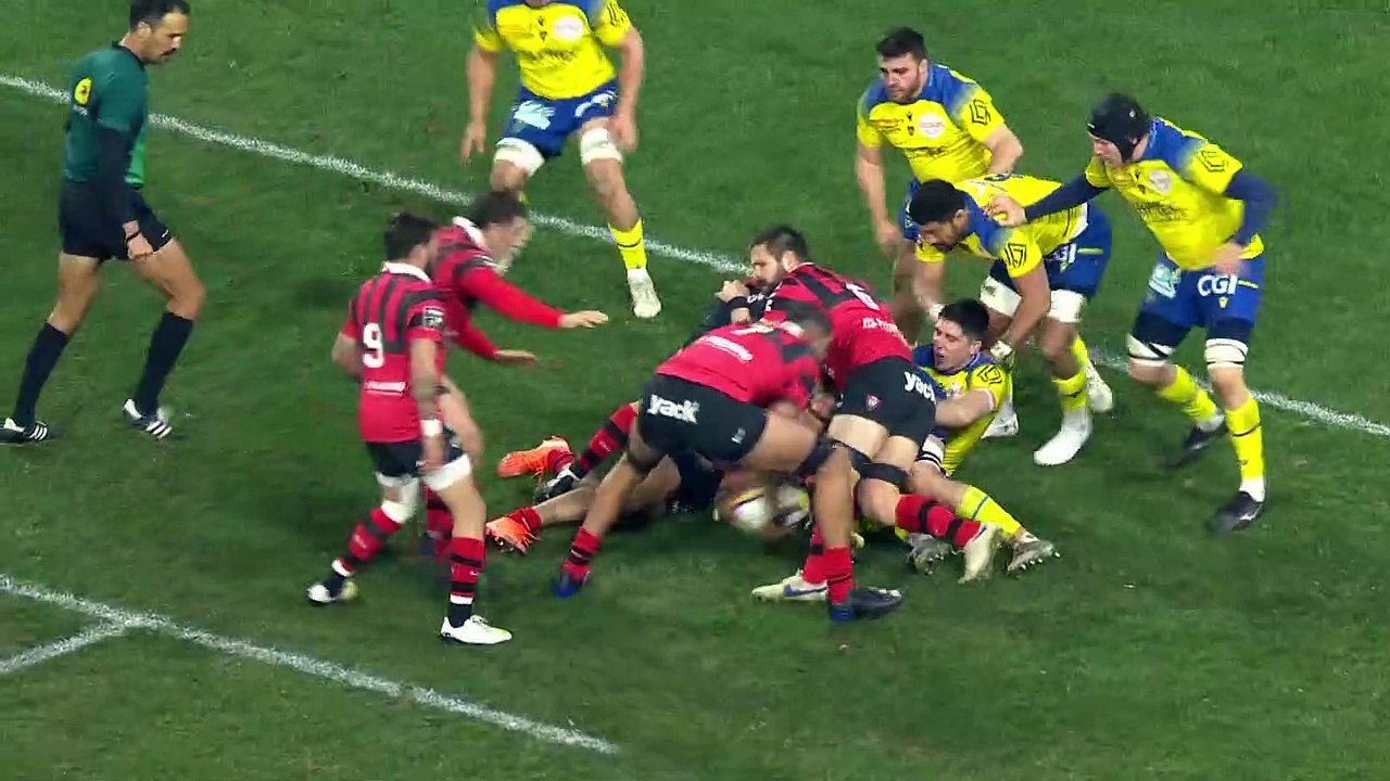 TOP 14 - Essai de Benoit PAILLAUGUE (RCT) - ASM Clermont - RC Toulon - Saison 2022:2023