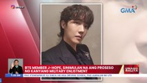 BTS member J-Hope, sinimulan na ang proseso ng kanyang military enlistment | UB