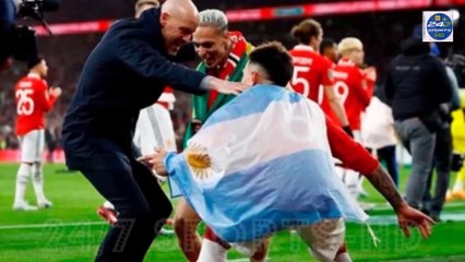 'You should RESIGN after that!': Roy Keane jokingly tells Erik ten Hag to quit as Manchester United boss after he was seen dancing a jig with Lisandro Martinez and Antony following Carabao Cup triumph