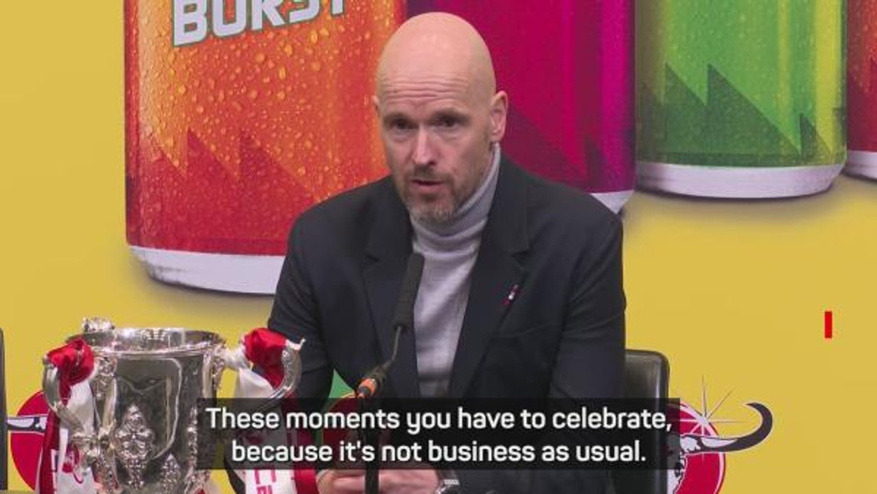 'We must celebrate, but we cannot be satisfied!' - Ten Hag on Carabao Cup triumph