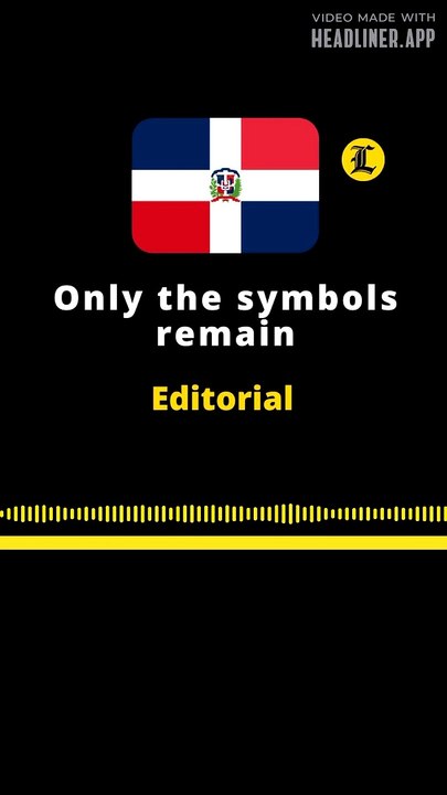 EDITORIAL EN INGLÉS | ONLY THE SYMBOLS REMAIN