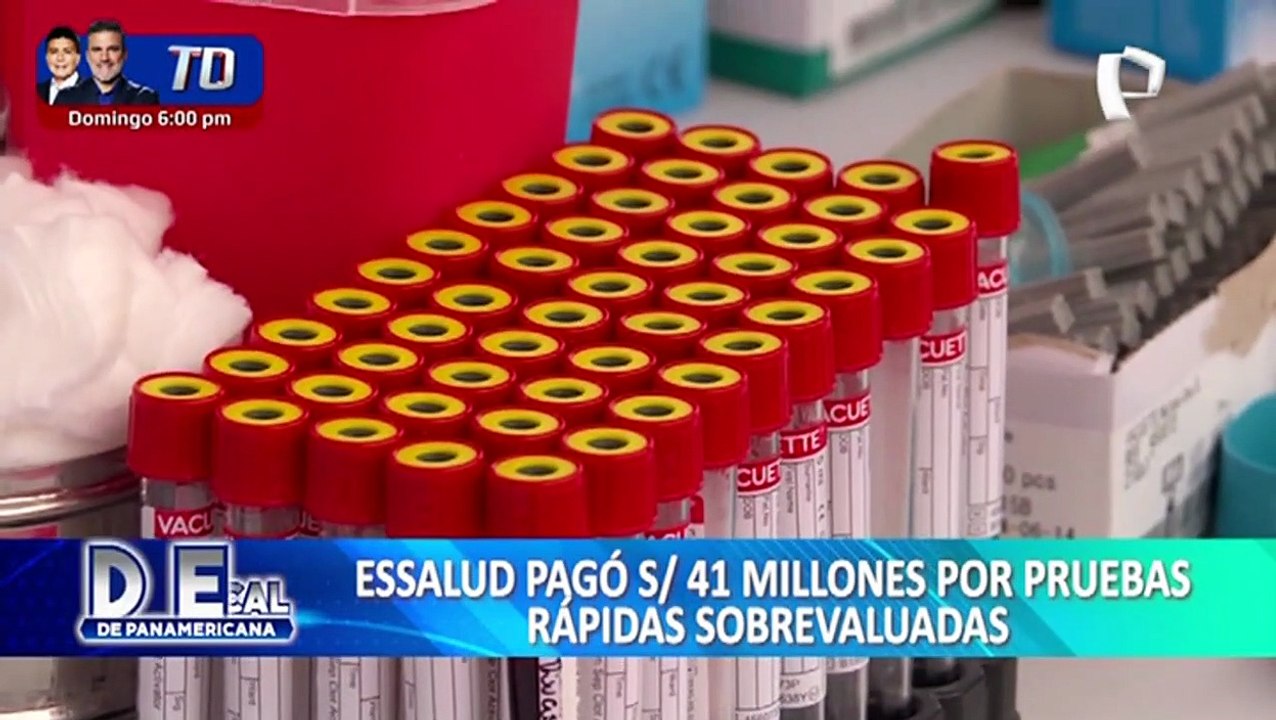 Essalud pagó 41 millones de soles por pruebas rápidas sobrevaluadas