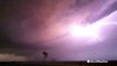 Severe storm lights up the sky in Texas