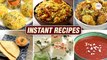 Quick & Instant Recipes | Rava Dosa | Rava Idli | Corn Bhel | Amla Ka Achar | Saunth Ki Chutney