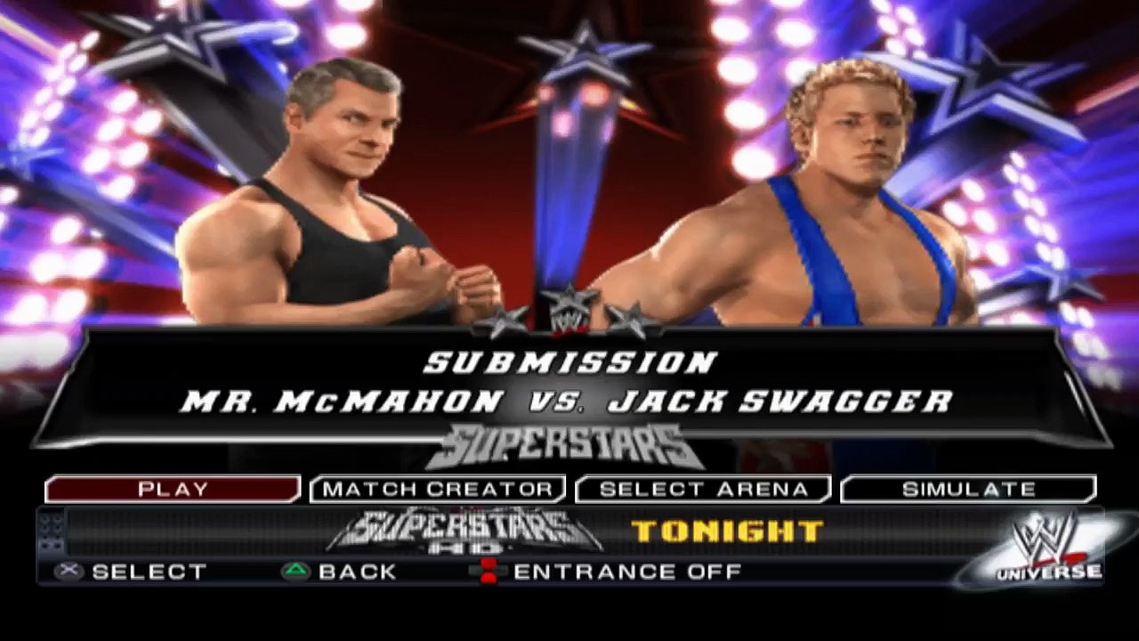 WWE SmackDown vs Raw 2011 Mr. McMahon vs Jack Swagger