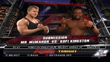 WWE SmackDown vs Raw 2011 Mr. McMahon vs Kofi Kingston