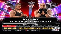 WWE SmackDown vs Raw 2011 Mr. McMahon vs Luke Gallows