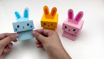 How To Make Origami Jumping Paper RABBIT Toy For Kids / paper craft / Paper Craft Easy / KIDS crafts