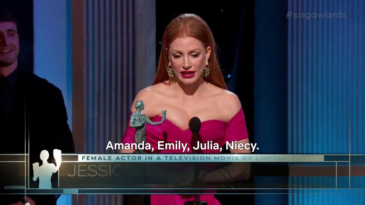 Jessica Chastain- Award Acceptance Speech - 29th Annual SAG Awards