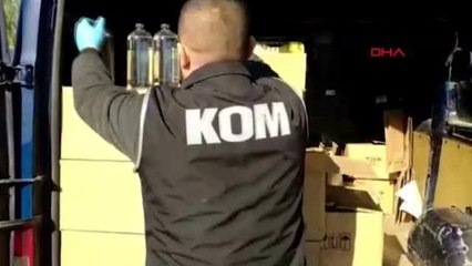 İZMİR'DE SAHTE ETİL ALKOL OPERASYONU