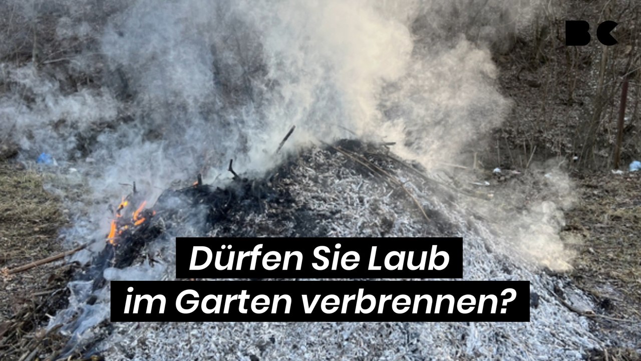 Dürfen Sie Laub im Garten verbrennen?