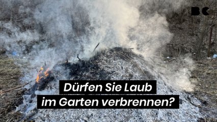 Dürfen Sie Laub im Garten verbrennen?