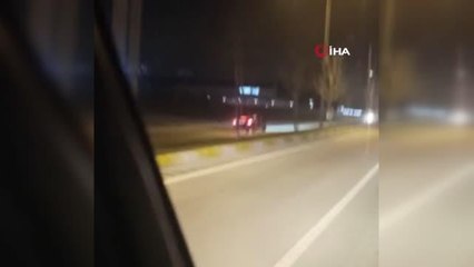 Ters şeritte adrenalin uğruna ölümle dans etti