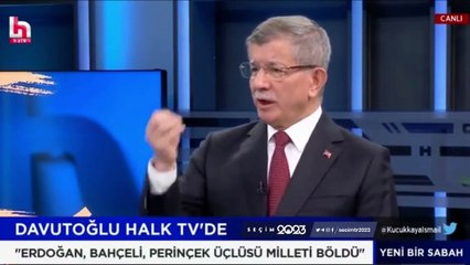 Ahmet Davutoğlu: Altılı Masa’yı biz bir kişinin Cumhurbaşkanı olması için kurmadık.