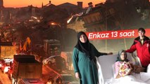 Enkaz altından 13. saatte çıkarılan Hatice ile kurtarma ekibinin duygusal buluşması