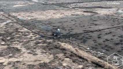 فيديو: بالألغام والمدفعية.. تفجير دبابات روسية في طريقها إلى فوليدار