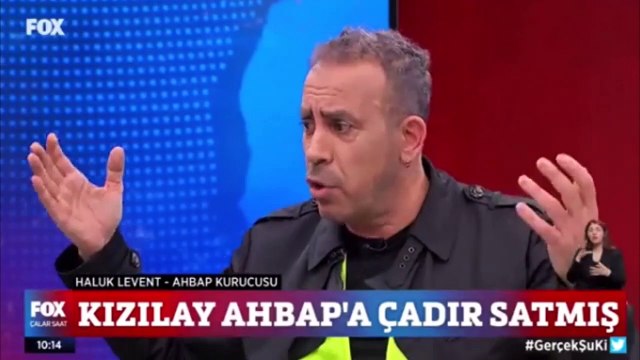 Haluk Levent: Kızılay’dan sadece çadır değil gıda da satın aldık