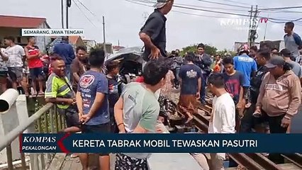 Kereta Tabrak Mobil, Pasutri Tewas Seketika di Lokasi