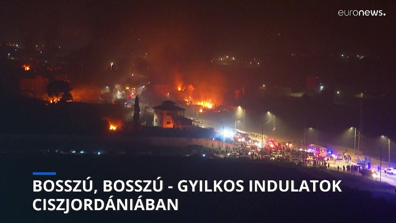 Önbíráskodásba kezdtek az izraeli telepesek, akik 35 házat és 95 autót gyújtottak fel