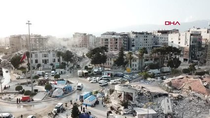 ANTAKYA'DAKİ SON DURUM HAVADAN GÖRÜNTÜLENDİ