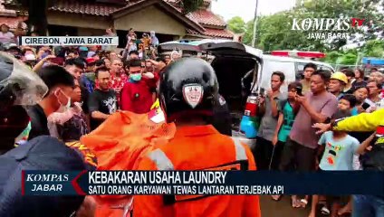 1 Pekerja Terjebak Dalam Kebakaran Sebuah Laundry