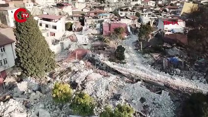 Antakya'daki son durum havadan görüntülendi