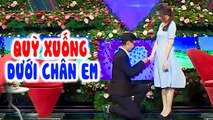 QUỲ DƯỚI CHÂN bạn gái chàng trai VỘI VÃ trao lời cầu hôn MC Quyền Linh HÁ HỐC MỒM I Hẹn Hò Cùng QL