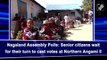 Nagaland Polls: Senior citizens wait to cast votes at Northern Angami ll