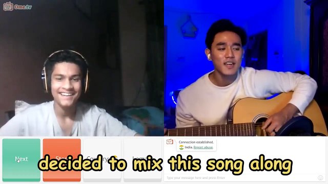 Girl sings Indian Song so I sing the same song to her !! TROLLING INDIANS