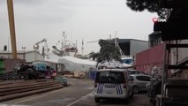 Tuzla'da gemide çalışan işçi 7 metre yükseklikten düşerek yaralandı