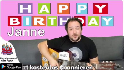 Happy Birthday, Janne! Geburtstagsgrüße an Janne